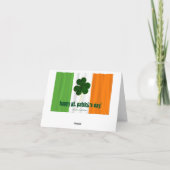 Happy St. Patrick's Day, Irish Flag Color Ireland Kaart (Achterkant)