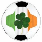 Happy St. Patrick's Day Irish Flag Shamrock Ball Voetbal (Voorkant)