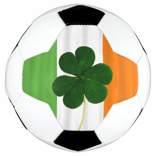 Happy St. Patrick's Day Irish Flag Shamrock Ball Voetbal (Voorkant)