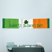 Happy St. Patrick's Day Irish Flag Shamrock Banner (Beurs)