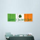 Happy St. Patrick's Day Irish Flag Shamrock Banner (Beurs)