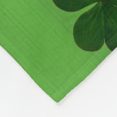 Happy St. Patrick's Day Irish Flag Shamrock Clover Fleece Deken (Hoek)