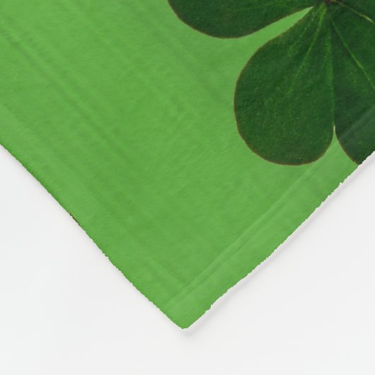 Happy St. Patrick's Day Irish Flag Shamrock Clover Fleece Deken (Hoek)