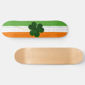 Happy St. Patrick's Day Irish Flag Shamrock Paddy Persoonlijk Skateboard (Horizontaal)