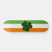 Happy St. Patrick's Day Irish Flag Shamrock Paddy Persoonlijk Skateboard (Horizontaal)