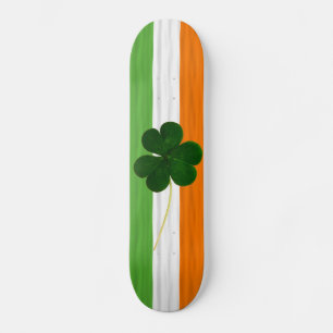Happy St. Patrick's Day Irish Flag Shamrock Paddy Persoonlijk Skateboard