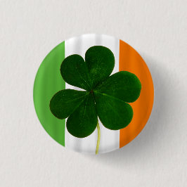 Happy St. Patrick's Day Irish Flag Shamrock Paddy Ronde Button 3,2 Cm