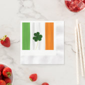 Happy St. Patrick's Day Irish Flag Shamrock Paddy Servet (Insitu)