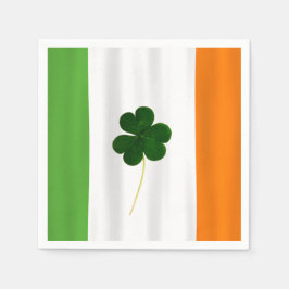 Happy St. Patrick's Day Irish Flag Shamrock Paddy Servetten