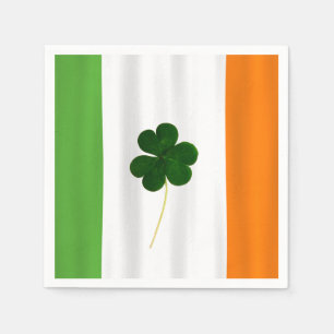 Happy St. Patrick's Day Irish Flag Shamrock Paddy Servetten