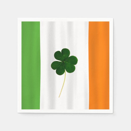 Happy St. Patrick's Day Irish Flag Shamrock Paddy Servetten (Voorkant)
