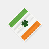 Happy St. Patrick's Day Irish Flag Shamrock Paddy Servetten (Hoek)