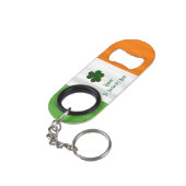 Happy St. Patrick's Day Irish Flag Shamrock Paddy Sleutelhanger Flessenopener (Achterkant Gekanteld)