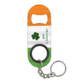 Happy St. Patrick's Day Irish Flag Shamrock Paddy Sleutelhanger Flessenopener (Achterkant)