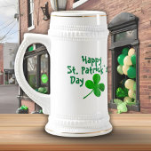 Happy St. Patrick's Day Irish Green Shamrock Bierpul