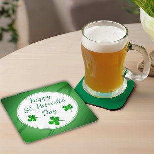 Happy St. Patrick's Day Irish Green Shamrock Kartonnen Onderzetters