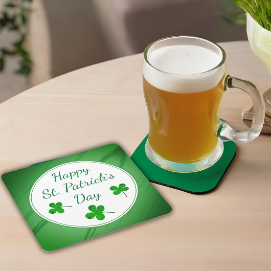 Happy St. Patrick's Day Irish Green Shamrock Kartonnen Onderzetters