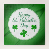 Happy St. Patrick's Day Irish Green Shamrock Legpuzzel (Verticaal)