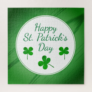 Happy St. Patrick's Day Irish Green Shamrock Legpuzzel