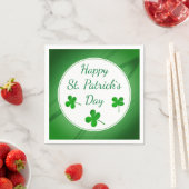 Happy St. Patrick's Day Irish Green Shamrock Servet (Insitu)