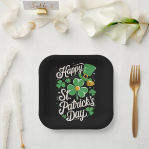 Happy St Patrick's Day Irish Heritage St Patty's Papieren Bordje