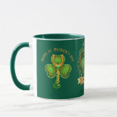 Happy St Patrick's Day Irish Luck Shamrock Mug Mok (Links)