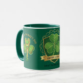 Happy St Patrick's Day Irish Luck Shamrock Mug Mok (Voorkant links)