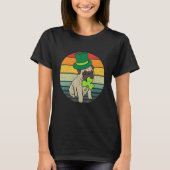 Happy St Patricks Day Irish Pug Dog Cute Saint Pad T-shirt (Voorkant)