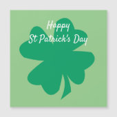 Happy St Patrick's Day Irish Shamrock Leaf Custom (Voorkant)