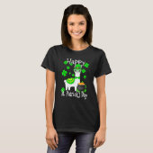 Happy St Patrick's Day Irish Shamrock Leprechaun T-shirt (Voorkant volledig)