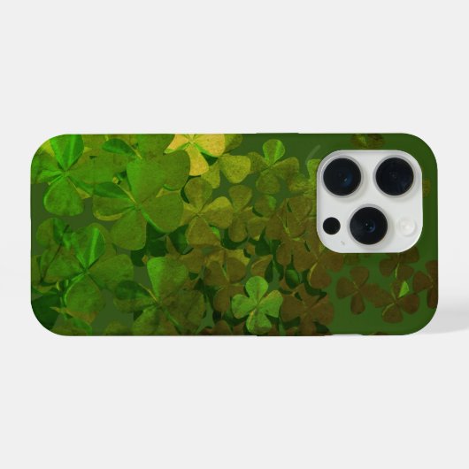 Happy St.Patrick's Day,irish shamrocks iPhone Hoesje (Achterkant horizontaal)