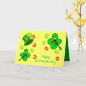 Happy St.Patrick's Day Kaart (Gele Bloem)