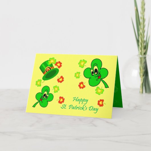 Happy St.Patrick's Day Kaart (Voorkant)
