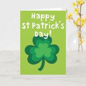 Happy St. Patricks Day Kaart (Gele Bloem)