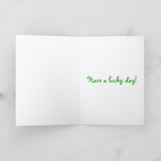 Happy St. Patrick's Day Kaart (Binnen)