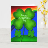 Happy St. Patrick's Day Kaart (Gele Bloem)