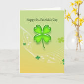 Happy St. Patrick's Day Kaart (Gele Bloem)