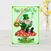 Happy St. Patrick's Day Kaart (Gele Bloem)