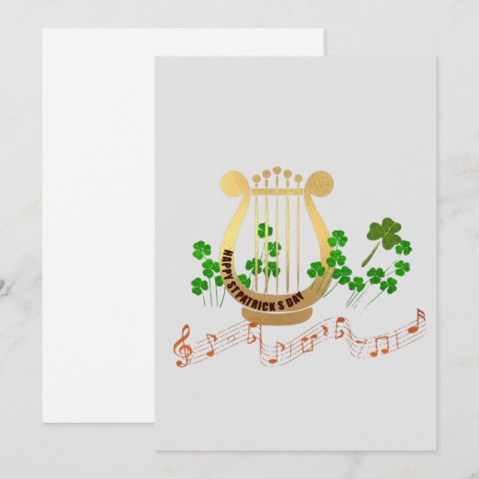 Happy St. Patricks Day Kaart (Voorkant / Achterkant)