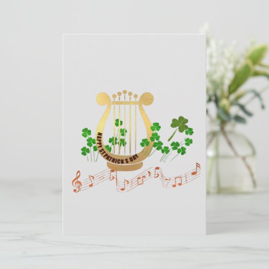 Happy St. Patricks Day Kaart (Staand voorkant)