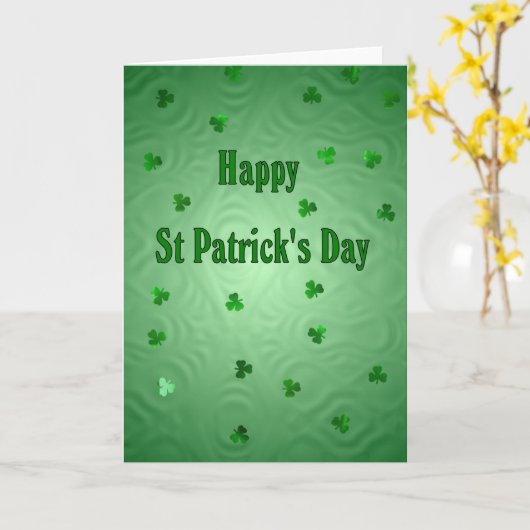 Happy St Patrick's Day Kaart (Gele Bloem)
