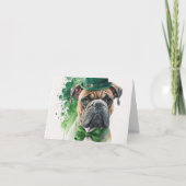 Happy St. Patrick's Day Kaart met hond (Voorkant)