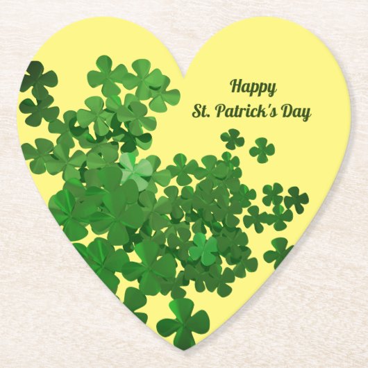 Happy St. Patrick's Day Kartonnen Onderzetters (Voorkant)
