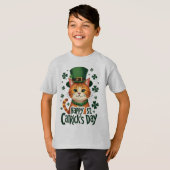 Happy St. Patrick's Day - Kat van St. Patrick's Da T-shirt (Voorkant volledig)