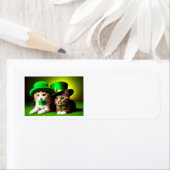 Happy St. Patrick's Day Katten Etiket (Insitu)
