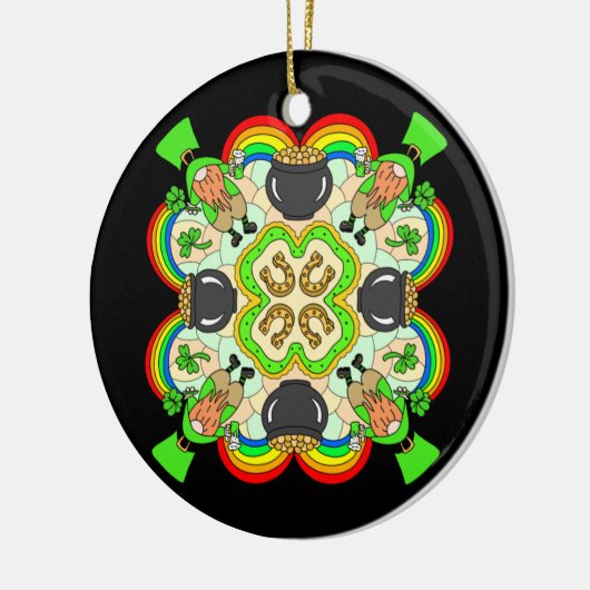 Happy St Patrick's Day Keramisch Ornament (Links)