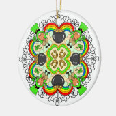 Happy St Patrick's Day Keramisch Ornament (Links)