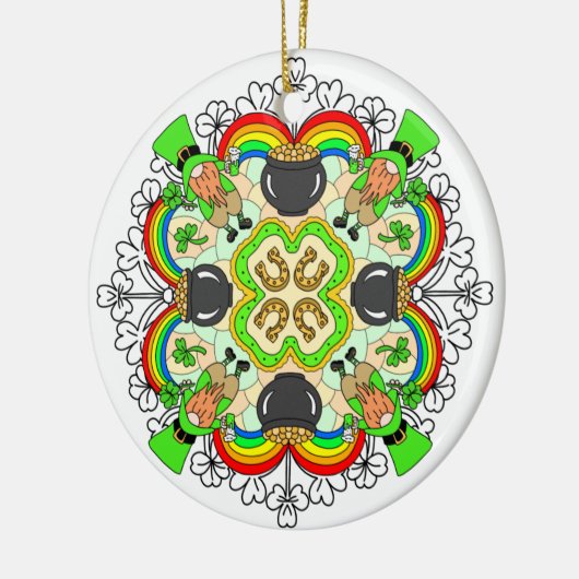 Happy St Patrick's Day Keramisch Ornament (Links)