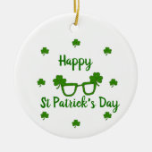 Happy St Patrick's Day Keramisch Ornament (Voorkant)