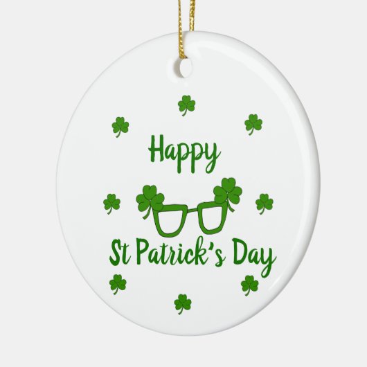 Happy St Patrick's Day Keramisch Ornament (Links)